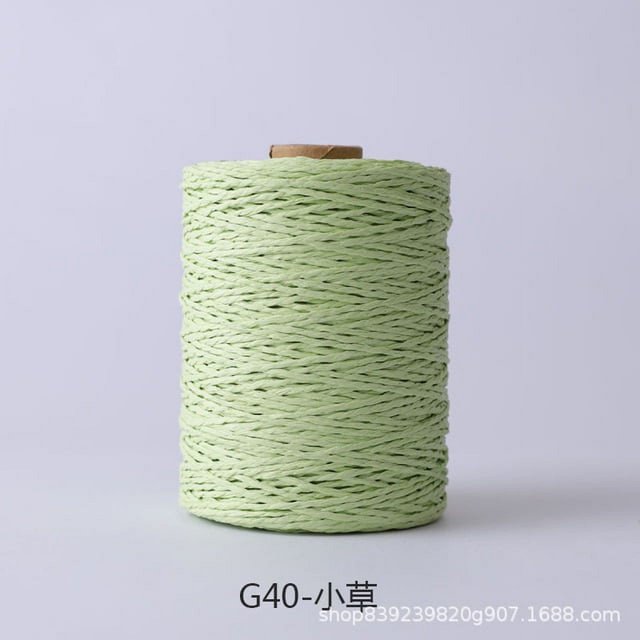 280 Meter Colorful Threads Natural Raffia Straw Yarn for Bag Handbag Cushion Basket Hat Knitting Material Crochet Yarn Handcraft