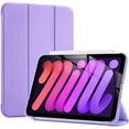 thumbnail image 1 of Case For iPad Mini 6 Case 6th Generation Stand Folio Mini Cover - Purple, 1 of 5