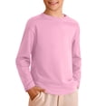 thumbnail image 2 of WUANDIXFA Filles Garçons Chandails à Manches Longues Enfants Garçons Automne Coton T-Shirts à Manches Longues à Col Rond T-Shirts Hauts Rose, 9-10 Ans, 2 of 4