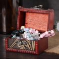 thumbnail image 2 of Rdeghly Antique Retro Wood Jewelry Storage Box Bracelet Necklace Organizer Gift Box, 2 of 8