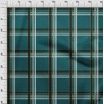 thumbnail image 3 of oneOone Polyester Lycra Dark Teal Green Fabric Madras Check Sewing Craft Projects Fabric Prints By Yard 56 Inch Wide, 3 of 4