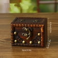 thumbnail image 3 of Jewelry Large Chest Collectibles Keepsakes Wooden Storage Decorative, For Backyard Barbecues, 3 of 3