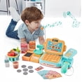 thumbnail image 2 of Toy Cash Register with Scanner and Credit Card Reader Childrens Simulation Supermarket Cash Registers Set Toy Puzzle Multi-Functional Cash Registers Play House, 2 of 6