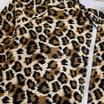 thumbnail image 3 of Sunnyoo Big Girls Leopard Long Sleeve Zip-Up Rash Guard One-Piece Swimsuit Bathing Suit, 3 of 5