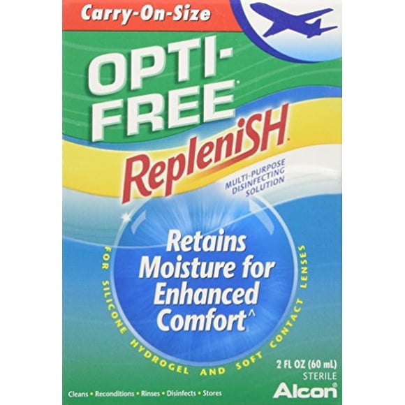Opti-Free Replenish Solution Désinfectante Polyvalente - 2 oz (60 ml), Format Cabine