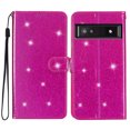 thumbnail image 1 of Compatible with Google Pixel 7A Sparkling Glitter Wallet Case with Card Pocket Flip Cover, 1 of 5