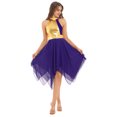 thumbnail image 2 of Nyeemya Robe de Danse Sans Manches Ourlet Asymétrique Prière Danse Lyrique Tunique Violet Foncé TTG, 2 of 6