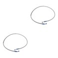 thumbnail image 3 of VONKY Motorcycle Brake Oil Hose Line Pipe Fitting Stainless Braided Steel Silver 120cm 2Set, 3 of 6