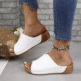 thumbnail image 4 of Oyedens Sandales à Plateforme pour Femmes Mode Décontractée Été Robe Compensées Pantoufles Confort à Enfiler Chaussures Habillées, 4 of 6