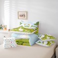 thumbnail image 4 of Duck Full Bedding Set 7-Piece Farmhouse Decor Comforter Set 7-Piece for Kids Boys Girls Teens,Yellow Florals Botancial Bed In A Bag,Cute Animals Rustic Sheet Set,Blue Green, 4 of 5