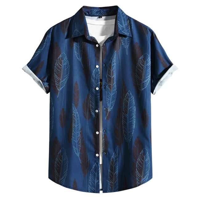 Birdeem Mode Décontractée Col à Revers Haut Ethnique Décontracté Chemise à Manches Courtes Col Rabattu Blouse & Chemise