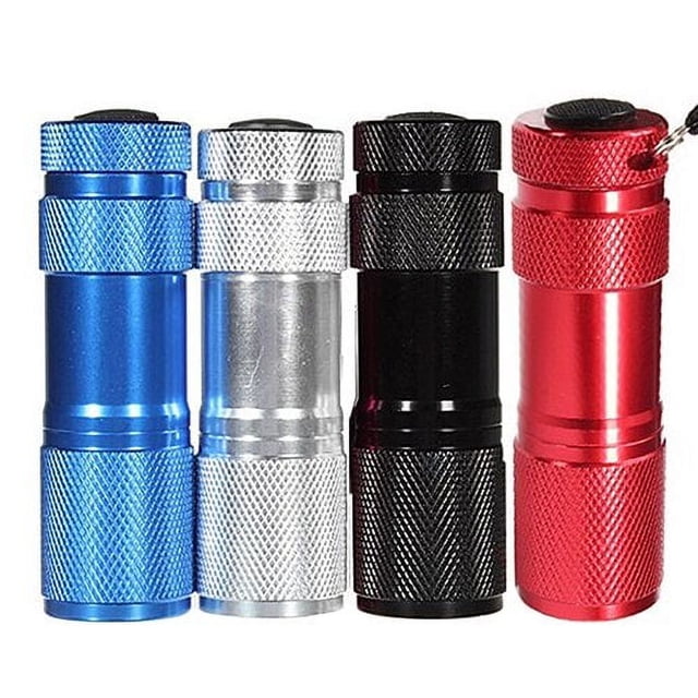 Mini 9 Lampe de Poche Portable à DEL Ultra Violet UV Noir Lumière Torche Lampe