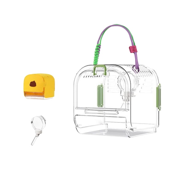 Portable Plastic Bird Cages Lightweight Ventilated Travel Bird Cage For Ideal For Outdoor Use Easy To Carry Bird Perfect For Small Birds And Budgies