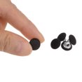 thumbnail image 4 of Unique Bargains 10pcs 16L Fabric Cloth Covered Button 10mm Round Metal Shank Sewing Buttons for Suits Dress Blouses, Brown, 4 of 5