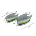 thumbnail image 4 of Set of 2 Boat Planters, 15 Inch Galvanized Metal Flower Tubs, 4 of 8