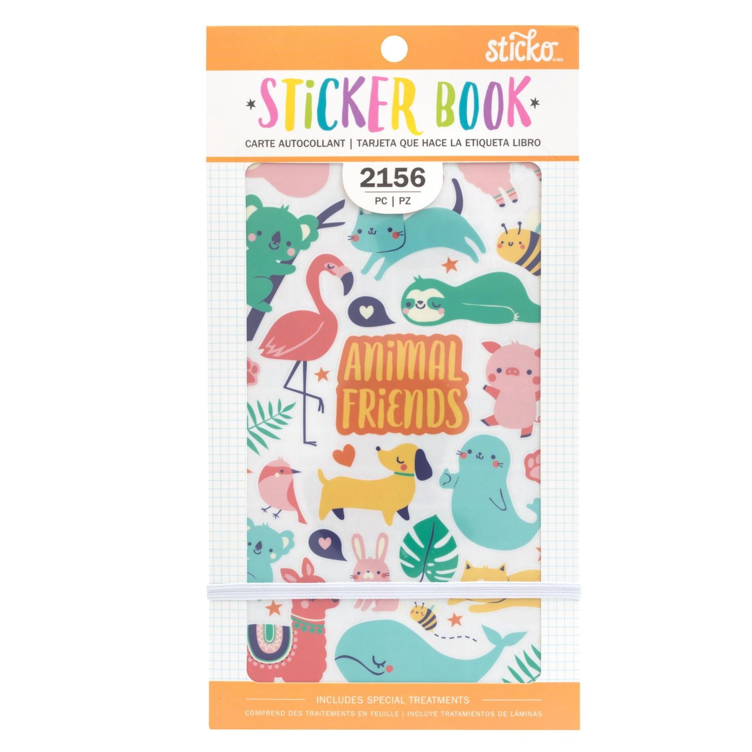 Livre d'autocollants Sticko Animaux