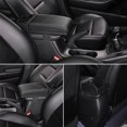 thumbnail image 3 of Coussin d'Accoudoir de Console Centrale de Voiture, Housse d'Accoudoir Réglable avec Porte-Gobelet et Port USB, Protecteur d'Accoudoir Universel en Cuir, Rallonge de Boîte de Rangement Auto, 3 of 7