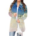 thumbnail image 2 of Cardigans pour Femmes Cardigan à Manches Longues pour Femmes Mode Décontractée Imprimé Haut Blouse en Liquidation, 2 of 6