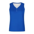 thumbnail image 5 of Posijego Women's Ribbed Tank Tops Button Sleeveless Shirts Summer Casual Going out Tank Tee Womens Clothes, 5 of 5