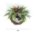 thumbnail image 3 of Dvkptbk Christmas Bell Wreath, 15 Inch Artificial and Golden Bell Wreath, Christmas Tree Hanging Wreath, Wreath, Holiday Rustic Christmas Decorations Holiday Products Holiday Products on Clearance, 3 of 7