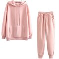 thumbnail image 1 of Birdeem Ensemble de Mode pour Femmes Ensemble de Détente à Capuche Ensemble de Sport Hauts+pantalons, 1 of 1