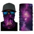 thumbnail image 1 of Cagoule pour le Visage Galaxie Violette Foulard Tour de Cou Bouclier Rave Cache-Soleil Couvre-Chef Masque, 1 of 8