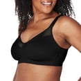 thumbnail image 2 of Playtex Womens Smoothing Wirefree Minimizer Bra, 40D, Black, 2 of 5