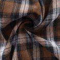 thumbnail image 5 of Penkiiy Men's Regular-Fit Short Sleeve Woven Button Down Shirt with Pocket S Coffee, 5 of 5