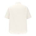 thumbnail image 4 of Fankiway Cardigan d'Été Britannique à Manches Courtes pour Homme, Mode, Col Rabattu, Chemise-Veste Ample Unie, Chemises pour Hommes à Manches Courtes, Chemise Décontractée à Col à Revers, 4 of 5
