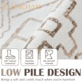 thumbnail image 3 of Rugking Area Rug 2X3 Hallway Taupe Modern Geometric Mat Contemporary Soft Kids Rug Indoor Door Mat Non Slip Moroccan Carpet Kitchen Bedroom Dining Room, 3 of 6