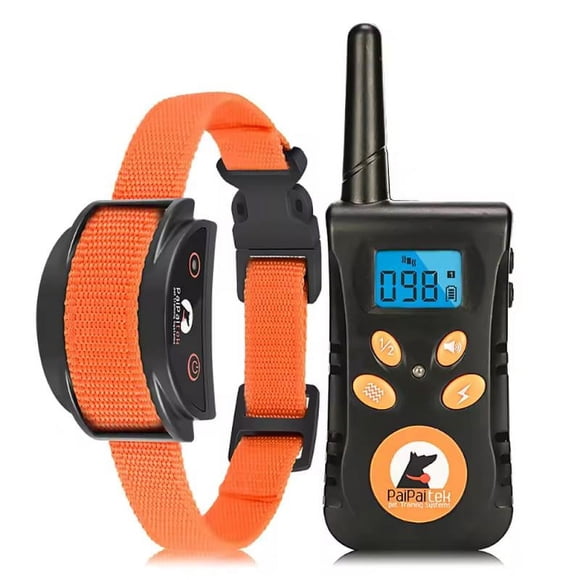 Paipaitek Dog Bark Collar-500M Dog Training Collar with Remote for 5-120lbs Dogs,Rechargeable Waterproof Electric Dog Shock Collar