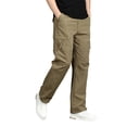 thumbnail image 1 of Tumotour Cargo Pants For Men Solid Color Casual Joggers Pants Drawstring Work Pants Hiking Outdoor Track Jogging Sweatpants Pants With Pockets, 1 of 5
