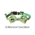 thumbnail image 3 of Fwttom Pet Products Irish Festival Bow with Bells Cats Collar, 3 of 6