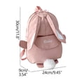 thumbnail image 1 of Wolfast Childrens Solid Color Small Backpack Boys And Girls Schoolbag Lightweight Student Schoolbag Personalized Bunny Backpack, 1 of 2