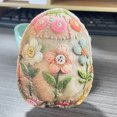 thumbnail image 2 of B Easter Embroidered Eggs Finished Diy Craft Holiday Decoration Parent Child Activity Spring Home Decor Gift Set For Kids Family Fun Activity, 2 of 6