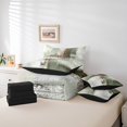 thumbnail image 4 of YST, Comforter Set, Abstract Oil Painting Bedding Set, 7-Piece, White, Green, Ombre, Full, 4 of 4