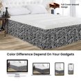 thumbnail image 2 of SGI Bedding 18 Inch Wrap Around Bed Skirt | Microfiber Bed Skirt | Fade Resistant, Wrinkle Free, Anti-static, Decorative, Extra Storage Space, Clutter-Free | King, Zebra Print, 2 of 6