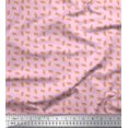 thumbnail image 1 of Soimoi Poly Georgette Fabric French Horn Musical Instrument Fabric Prints by Yard 42 Inch Wide, 1 of 3