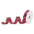 thumbnail image 1 of Unique Bargains 1 Inch 50 Yard Wide Satin Ribbon with Gold Edges Grosgrain Fabric Ribbon for Gift Wrapping, Burgundy Red, 1 of 7