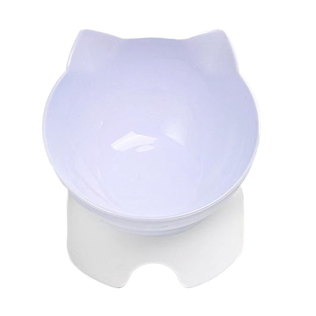 Plastic Pet Bowl - Elevated, Anti-Choking Design, for Cats and Small Dogs, Dishwasher Safe