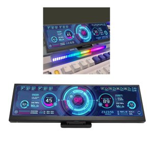 Moniteur portable, écran secondaire de moniteur Mini HD Interface multimédia 12.6 1 cm 1920x550 pour ordinateur