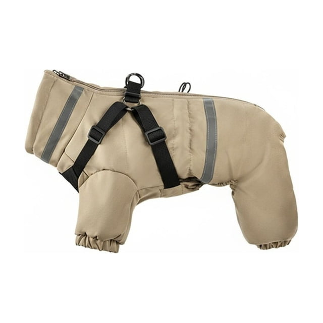 Insulated Four-Legged Dog Coat for Cold Weather and Outdoor Traction