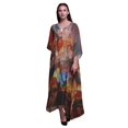 thumbnail image 1 of Phagun Monuments Plage Caftan Couvre-Maillot Bikini Robe Maxi pour Femmes Long Caftan-TG-2X-3X, 1 of 4
