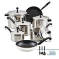 thumbnail image 2 of Farberware Classic Stainless Steel Cookware Pots and Pans Set 15-Piece 50049 Silver, 2 of 5
