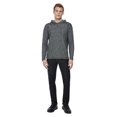 thumbnail image 2 of Dark Black Men's Long Sleeve Hooded Popover, 2 of 6