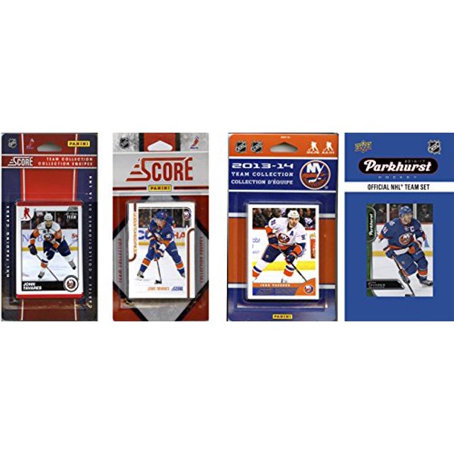 C&I Collectables ISLANDERS416TS LNH New York Islanders 4 Ensembles d'Équipe de Cartes à Échanger sous Licence Différents