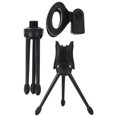 thumbnail image 2 of Support de Trépied en Plastique Noir pour Microphone Usage Domestique avec Base Stable et Design Pliable 2 Pcs, 2 of 8