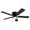 thumbnail image 1 of Prominence Home Benton 52" Indoor LED Ceiling Fan with Light and Pull Chain, Matte Black, 1 of 12