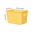 thumbnail image 3 of ZZkhGO 4 PCS Plastic Storage Box Set, Stackable Organizer Bins, Handled Containers for Books Clothes Snacks Toys, 3 of 6