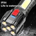 thumbnail image 4 of EGNMCR Camping & Hiking Five Explosion LED Flashlight Super Bright Rechargeable Camping Flashlight Table Lamp Outdoor Lighting Tactical Flashlights, 4 of 9